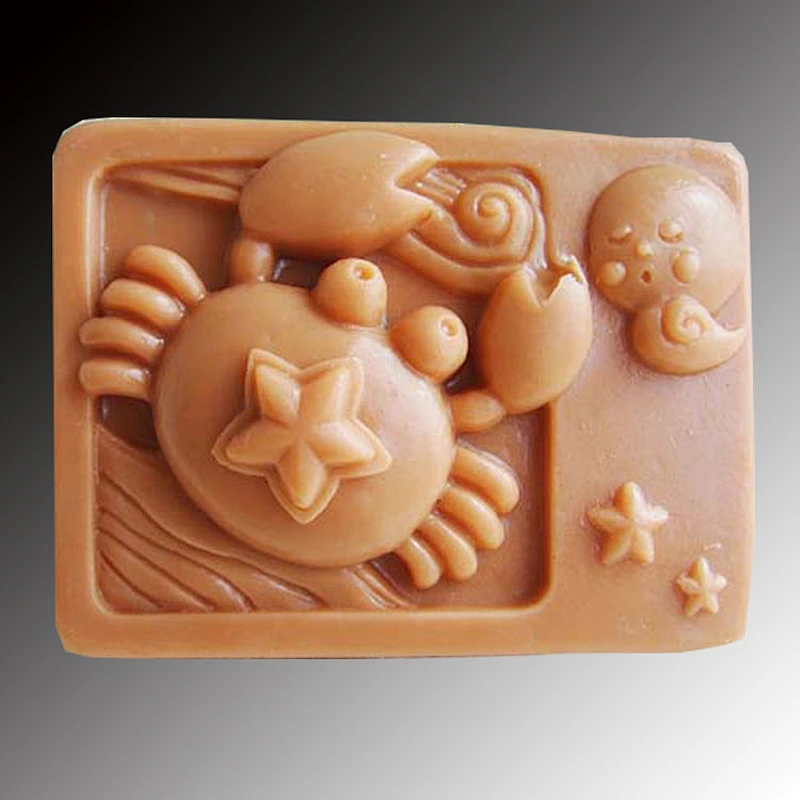 Handmade silicone Soap molds 12 zodiac constellation soap mold star sign clay Candle mould Concrete Molds