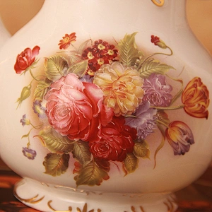 Modern multifunctional cold water bottle porcelain flower coffee cup with series