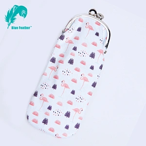 Women's Soft Cloth Eyeglasses Bag Spectacle Case L-195A