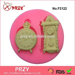 F2122 circle clock mold for fondant,silicone circle clock fondant mold,cake decorations tools