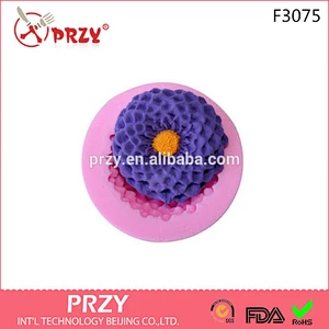 F3075 PRZY Resin flower tools DIY chocolate fondant cake decoration soft pottery clay baked epoxy silicone mold