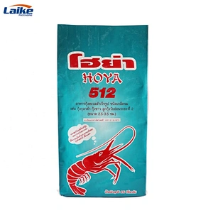 Plastic 25kg pp woven animal feed packaging bag for shrimp feed ,chicken feed, dog food etc