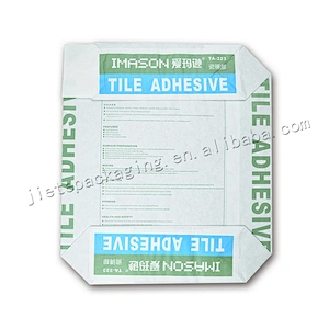 Customized multilayer kraft paper cement bag for packing 25kg mortar,lime,tile adhesive