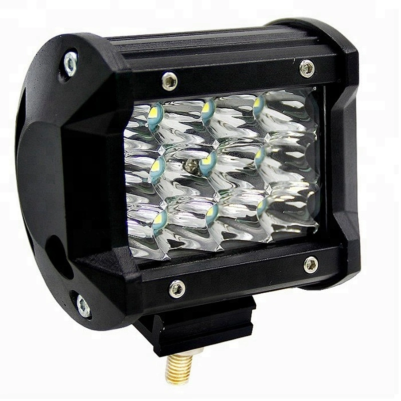 Wholesale 18W 36W Triple Row White Yellow Off Road 4x4 LED Work Lights for 12V cars Jeeps Trucks