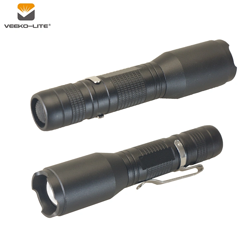 2018 Best Selling 1AA Battery  Zoomable Torch 100 lumens Pen light  Aluminium Flashlight
