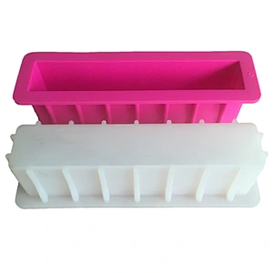 Custom made 12 inch handmade tall and skinny rectangle soap silicone loaf soap toast mould