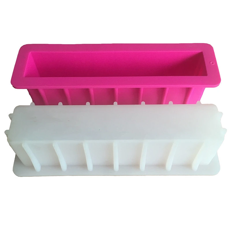 Custom made 12 inch handmade tall and skinny rectangle soap silicone loaf soap toast mould