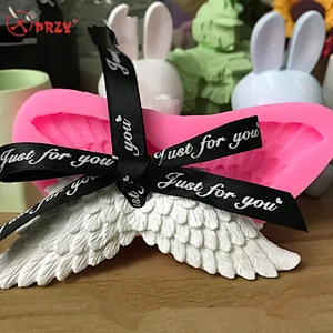 PRZY Angle Wings mould Car aroma stone mold fondant cake decorations silicone molds