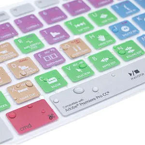 premiere pro cc hot key keyboard cover Shortcut Keyboard skin desktop protectors For iMac G6 Desktop PC Keyboard