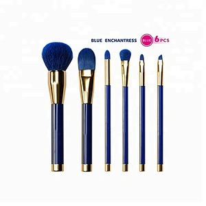 Gradient blue brushes makeup kit best selling gift items 7pcs brush make up set