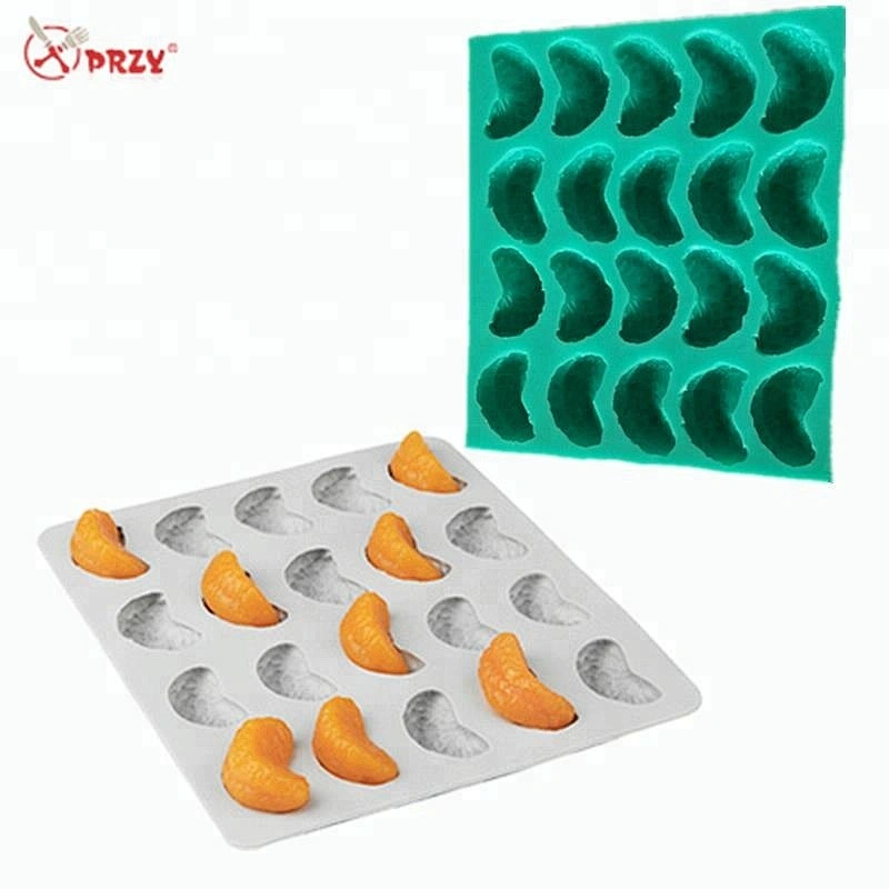 PRZY 20cavities fruit molds small orange forms handmade orange Soap Moulds