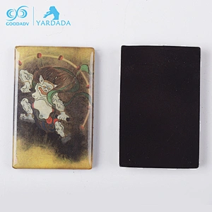 Home Decoration Custom Promotional Tourist Souvenir Square Epoxy Fridge Magnet