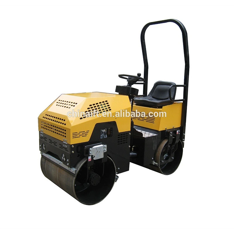 1.5 ton 1.7 ton full hydraulic double drum road roller for hot sale