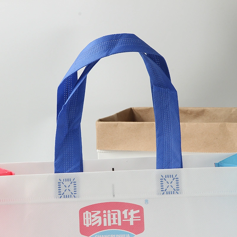 White cheap eco friendly recycle shopping tote bag foldable
