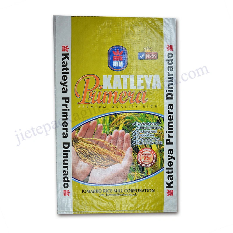 Customized bopp laminated 50 kg PP woven basmati rice packaging bag for grain,seed,corn,wheat,bran,bean