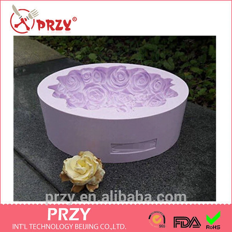 S7014 DIY handmade 3d Flower Bouquet molds for soap Flower Bouquet flower candle molds
