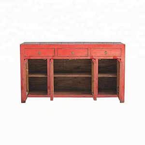oriental chinese antique reclaimed lacquered wooden furniture