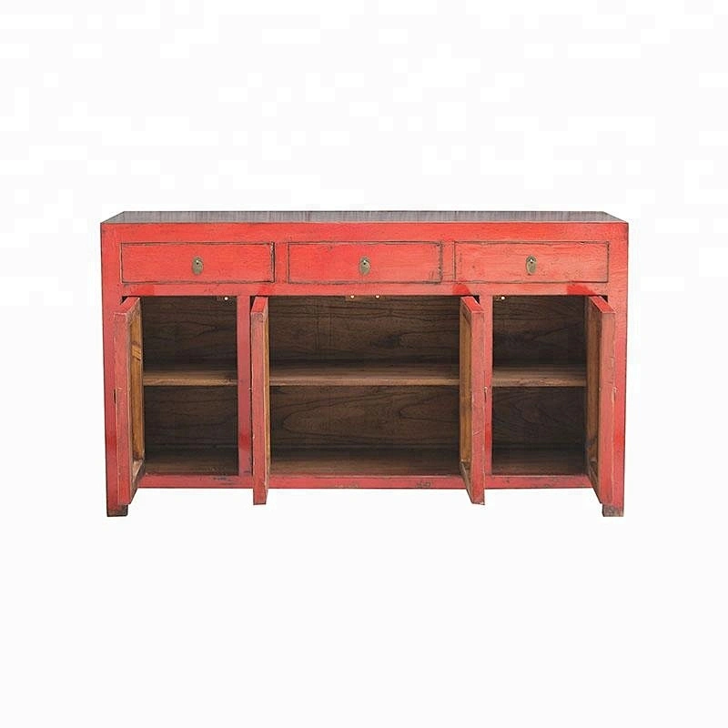 oriental chinese antique reclaimed lacquered wooden furniture
