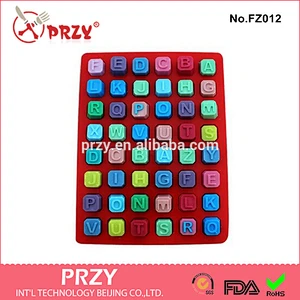 English letters chocolate silicone mold