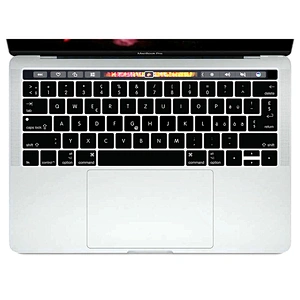 Arabic,English,Hebrew,russian german keyboard Products Waterproof Silicone Keyboard Protector for Mac Book Pro 13 15 touch bar