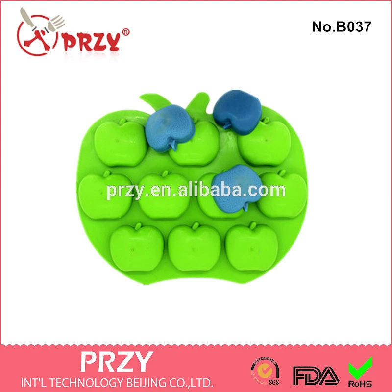 Apple ice mold 10 hole ice mold