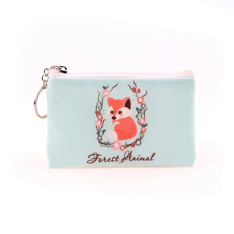 Color Animal Printing Material Pouch/Bag  Coin Purse Keychain