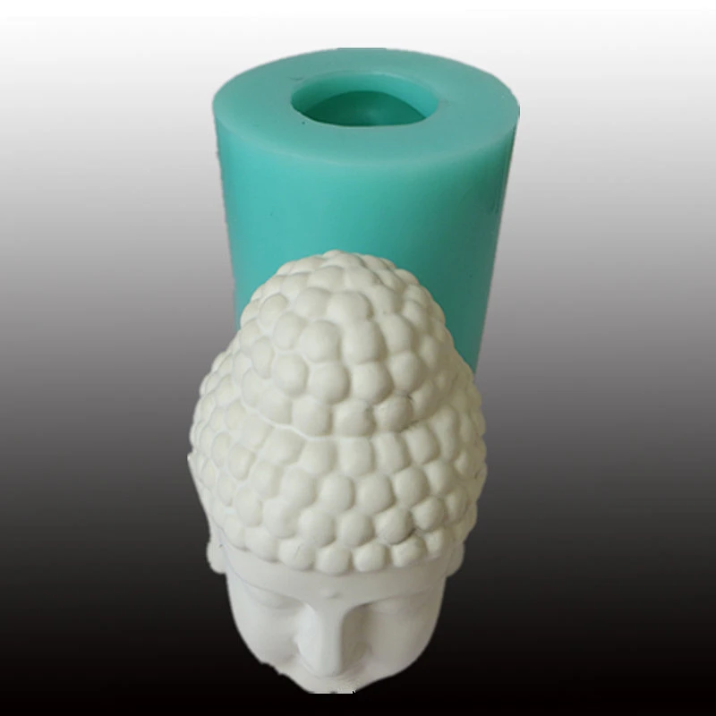 Buddha head Storage pot silicone mold Concrete buddha statue molds for cement Craft