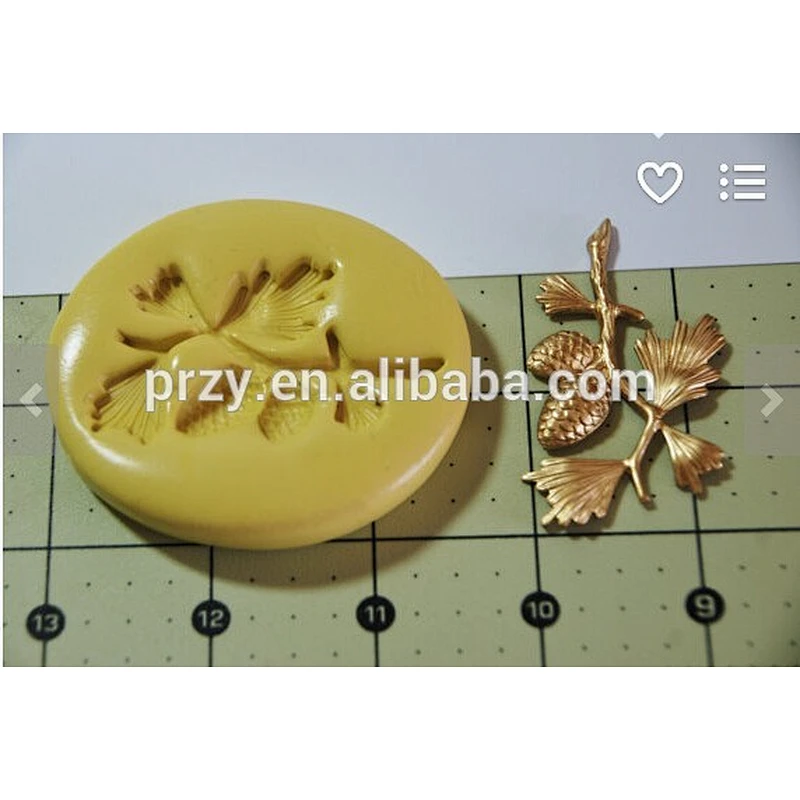 2015 hotsale Pine Tree fondant silicone cake mold