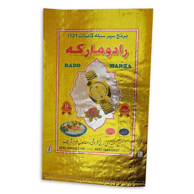 Customized plastic foil laminated pp woven basmati rice flavour bag for Pakstan,100 kg bag for rice