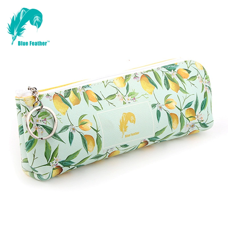 Kids pu leather pencil bag and pencil case factory