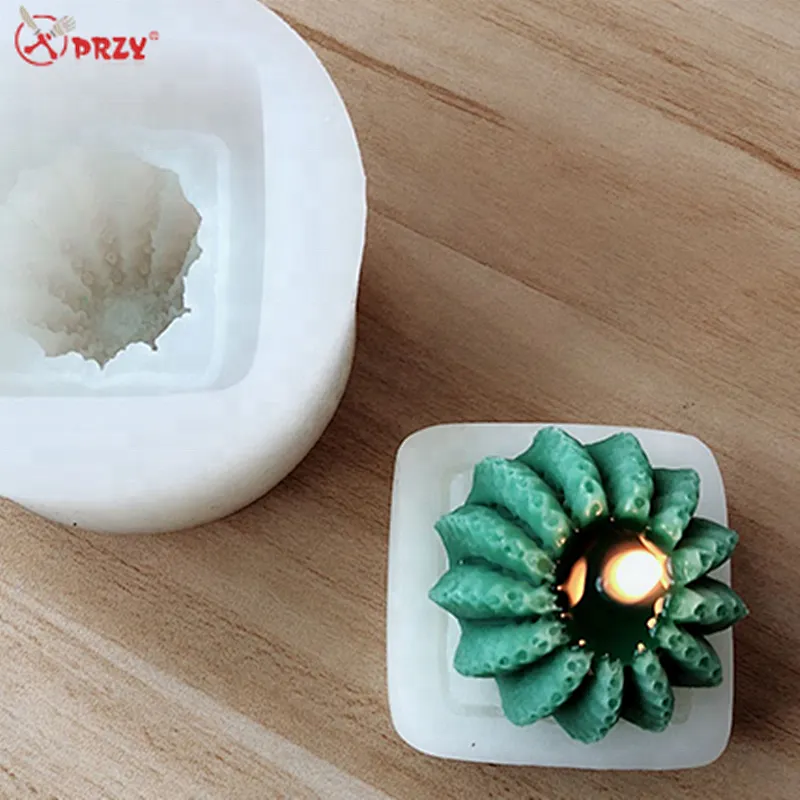 Cactus Candle molds succulent cactus Gypsum decoration silicone forms Handmade soap mold
