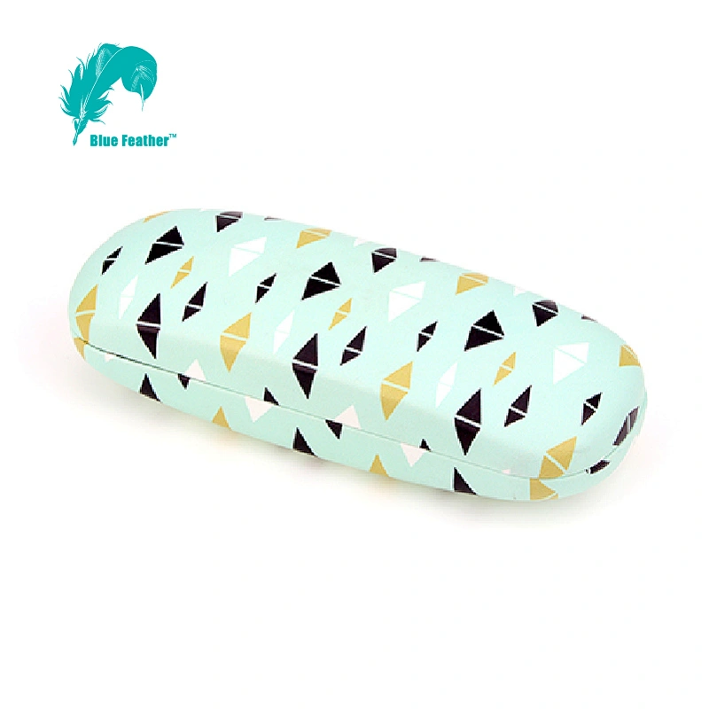 Modern Assorted Triangle Print Glasses Case for Everyday Storage