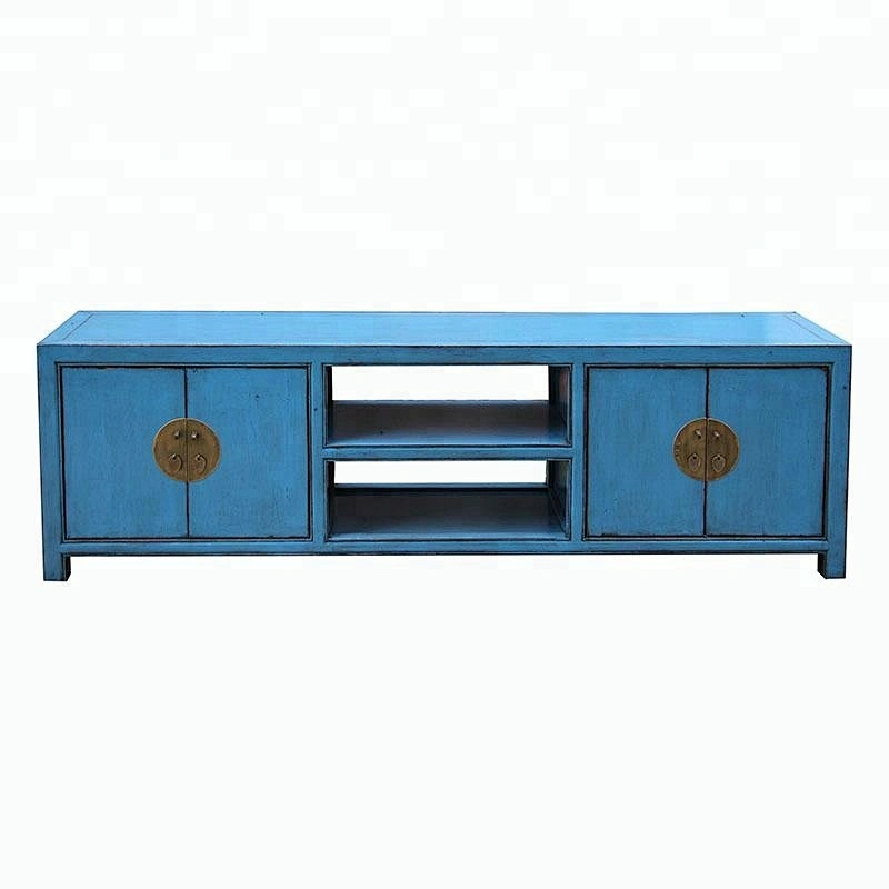 chinese solid wood lacquer tv console furniture