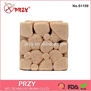S1159 Square stone wall design soap mold