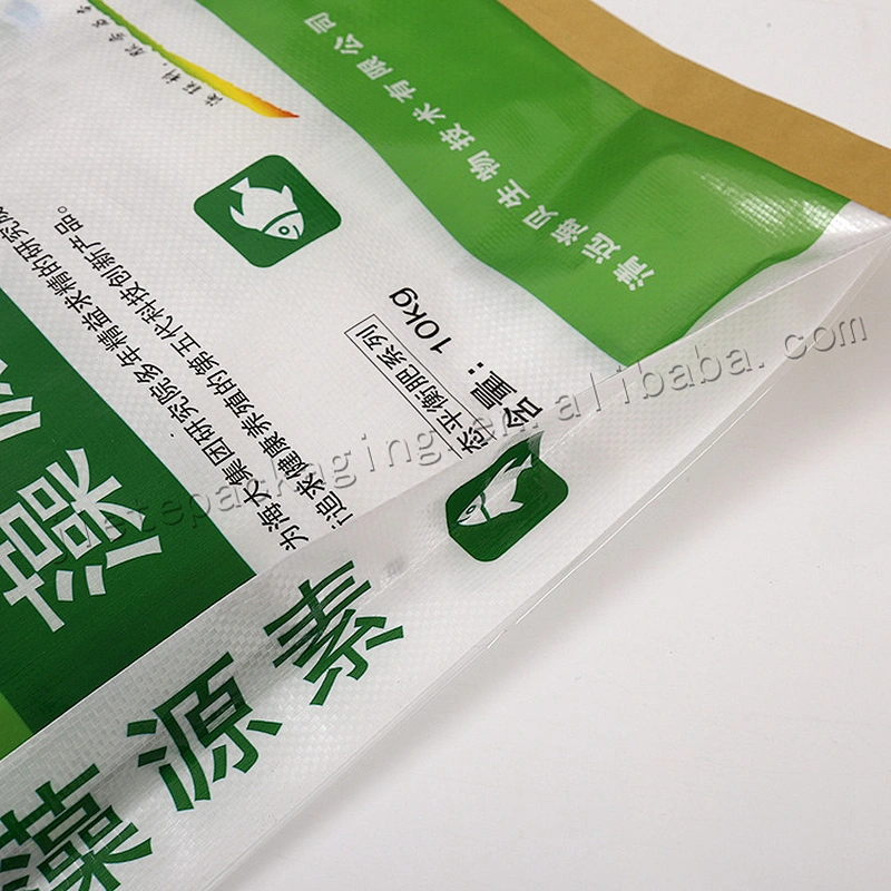 Laminated plastic pp woven mixed fertilizer packaging bag with lining