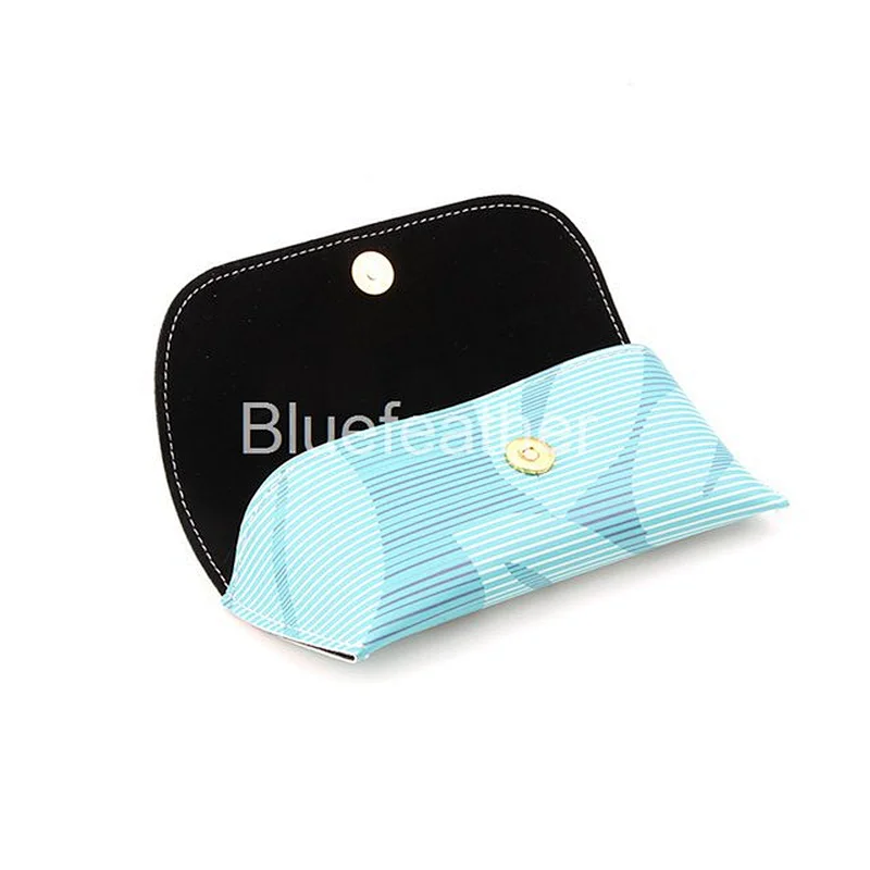 Women's Big-sized PU Leather Flower Sunglasses Case