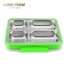 Adult Stainless Steel Lunch Box With 4 Compartment