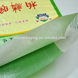 2018 China Hot Sale plastic woven rice bag size 25kg