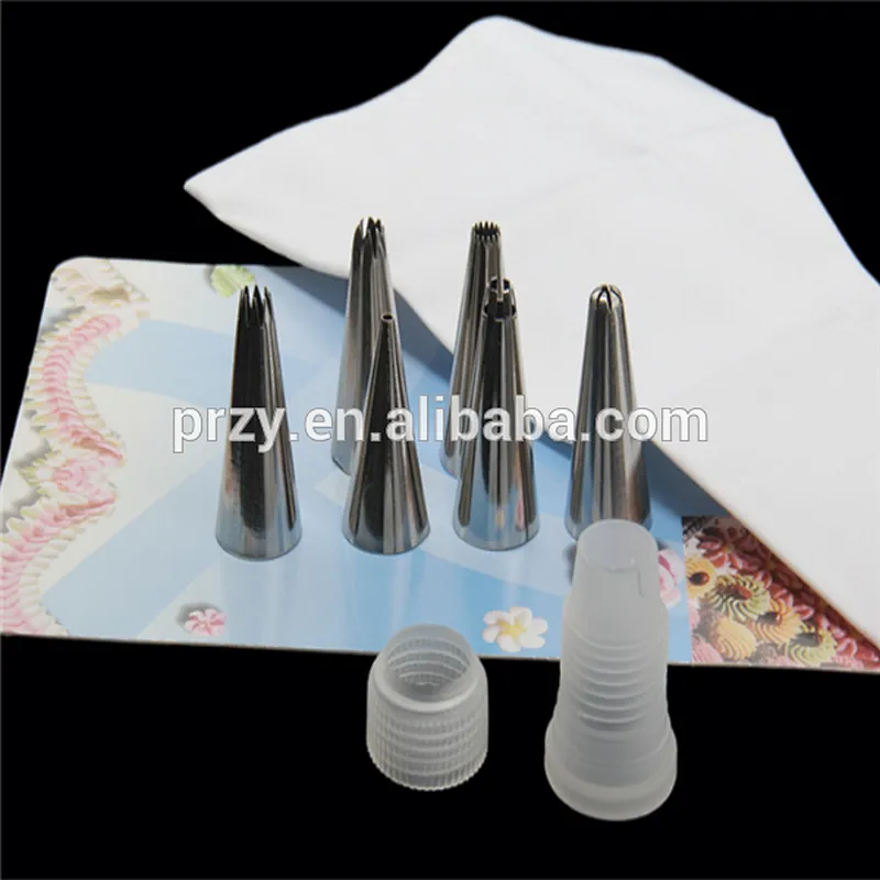 t083 High quality stainless steel piping bag set , cake decorating tools