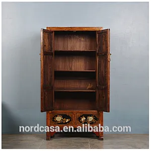 Chinese antique cabinet antique painted carved furniture