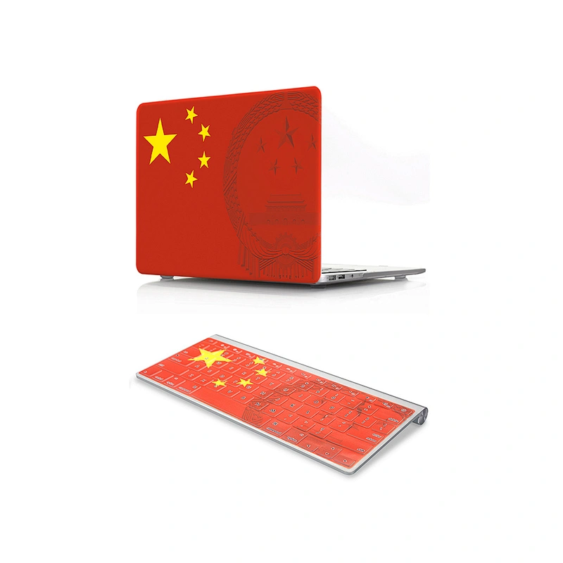 2 in 1 National Symbol Pattern Laptop Shell And silicone case for macbook  Skin For Macbook Pro Case 13 15 17 Touch bar