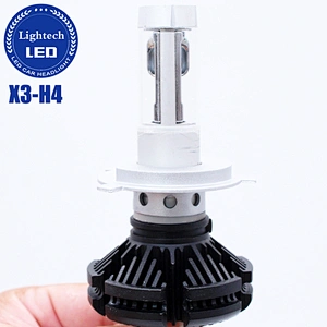 Cheap X3 GT9 Headlights Super bright H4 H7 H11 white yellow blue 3 color sleeve 4500k 6000k 6500k 9007 hb13 hb5 H7 LED Headlight