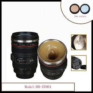 Newest Creative sixth generation lens Self Stirring Mug with stainless steel shell