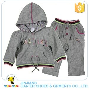 Children winter wear stylish boutique girls casual hooded coat outfits clothing