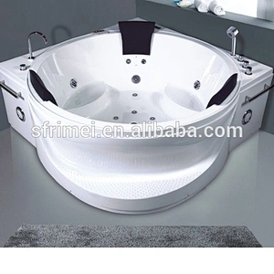 Modern Bathtub Adult Indoor Whirlpool Massage Hot Tub For 3 Persons