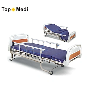 Medical Equipment 5 Function Electric Hospital disabled bed with commode
