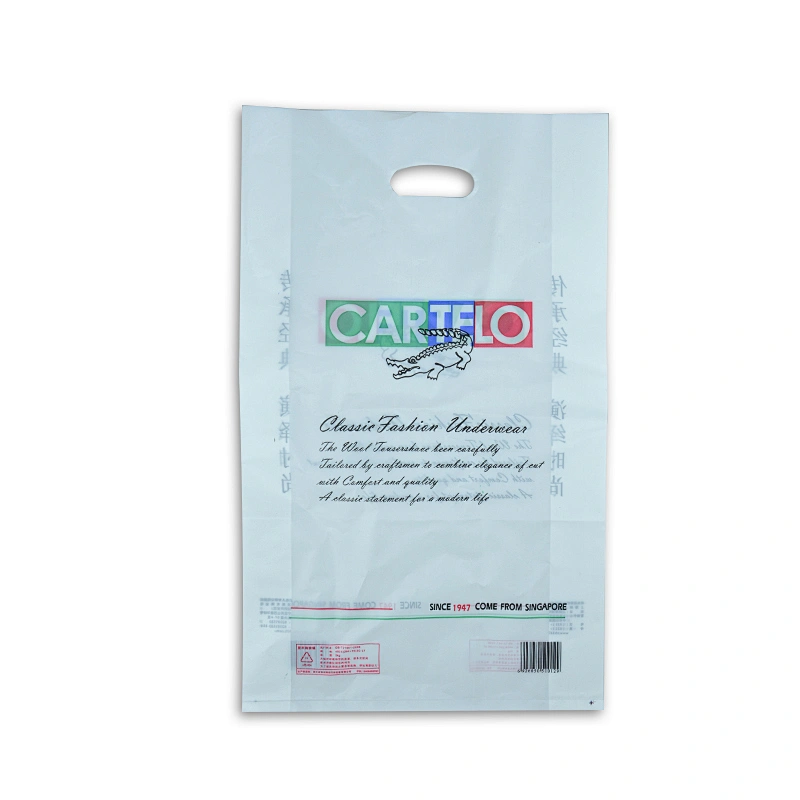 High quality pe shopping bag packaging bags with handle
