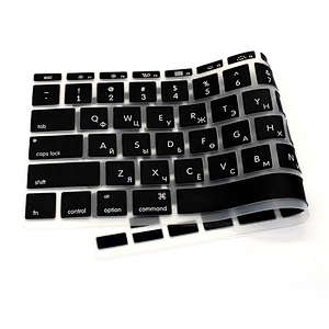 China Factory Laptop Custom Mongolian custom keyboard Silicone Keyboard Skin For macbook 11 inch air 116 inch laptop skin