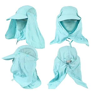 Ear And Neck Flap Cover Bucket Hat Outdoor Sun Protection Fishing Cap