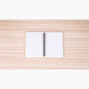 Customized logo A5 Brown kraft paper cover Spiral Coil Binding Notebook